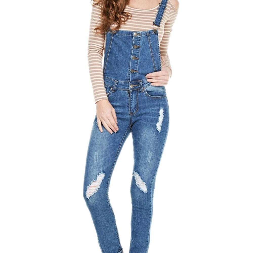 Denim overalls